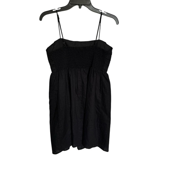 Express Black Ruched Mini Sundress Spaghetti Strap - Picture 2 of 6